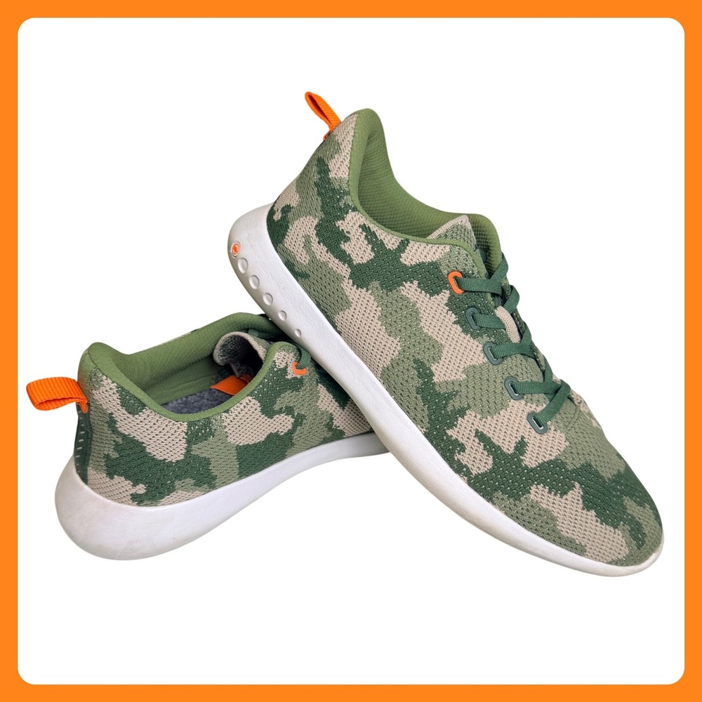Peter Millar Hyperlight Glide Camo‎ Sneakers Men 9 Green Knit Upper Lightweight